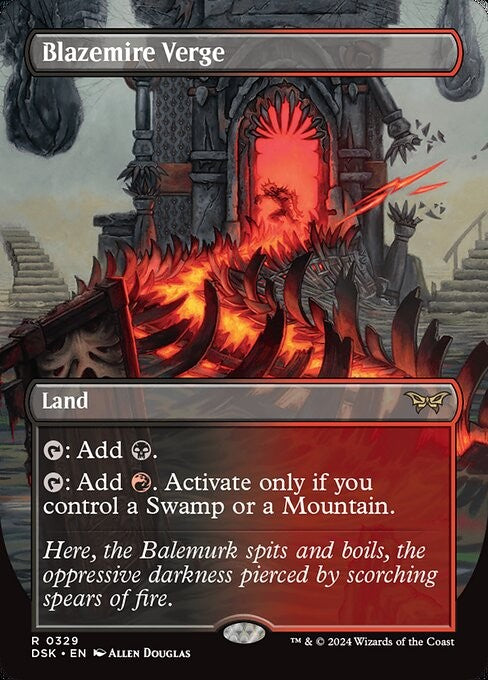 FOIL - Blazemire Verge - DSK - Near Mint MTG