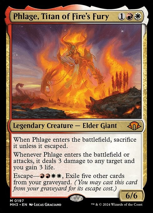 Phlage, Titan of Fire's Fury - MH3 - Near Mint MTG