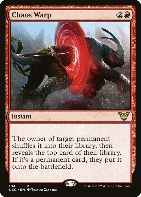 Chaos Warp - NEC - Near Mint MTG