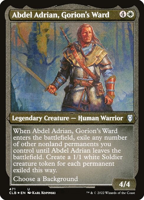Abdel Adrian, Gorion's Ward - CLB - Near Mint MTG