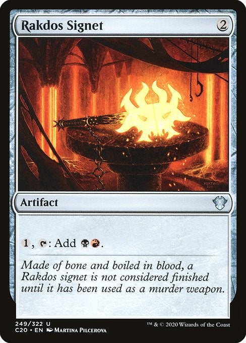 Rakdos Signet - C20 - Near Mint MTG