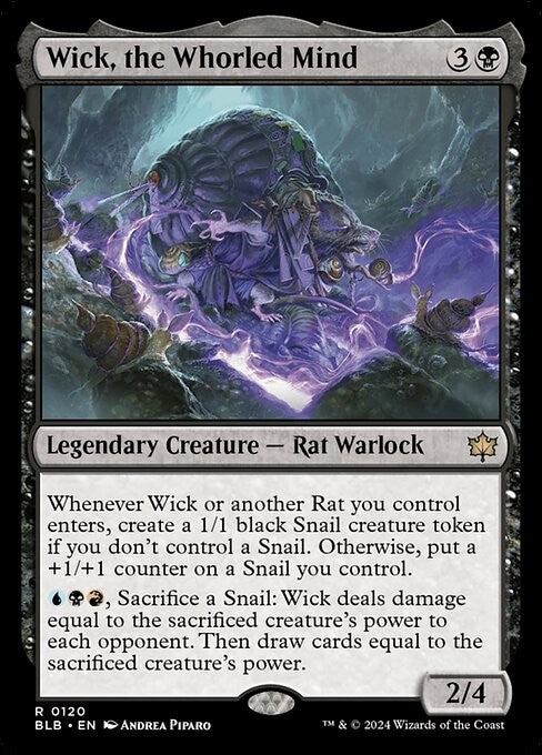 Wick, the Whorled Mind - BLB - Near Mint MTG