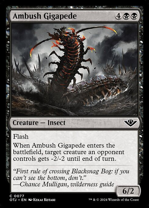Ambush Gigapede - OTJ - Near Mint MTG