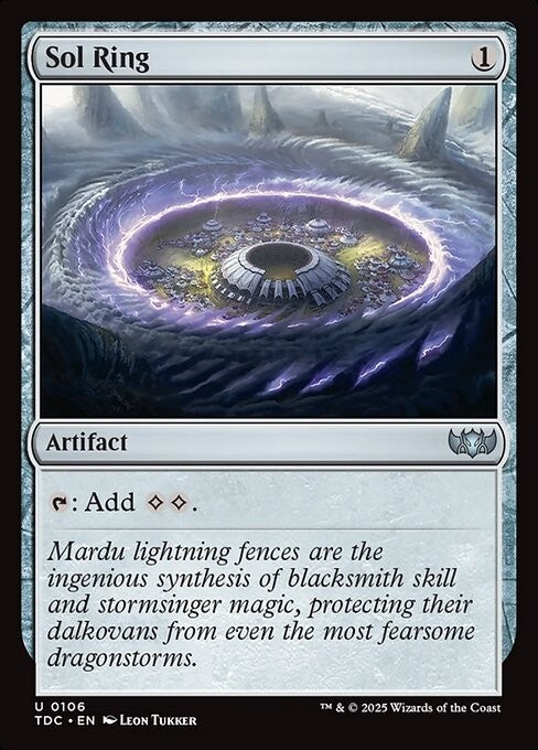 Sol Ring - TDC - Near Mint MTG