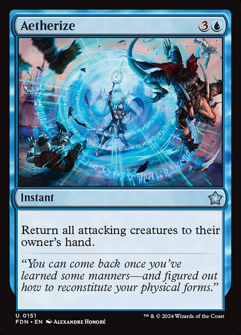 Aetherize - FDN - Near Mint MTG