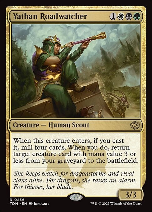 Yathan Roadwatcher - TDM - Near Mint MTG