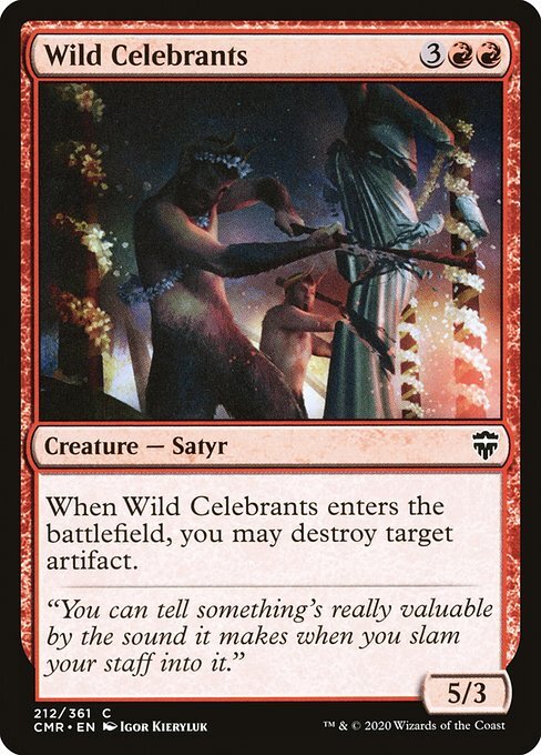 Wild Celebrants - CMR - Near Mint MTG
