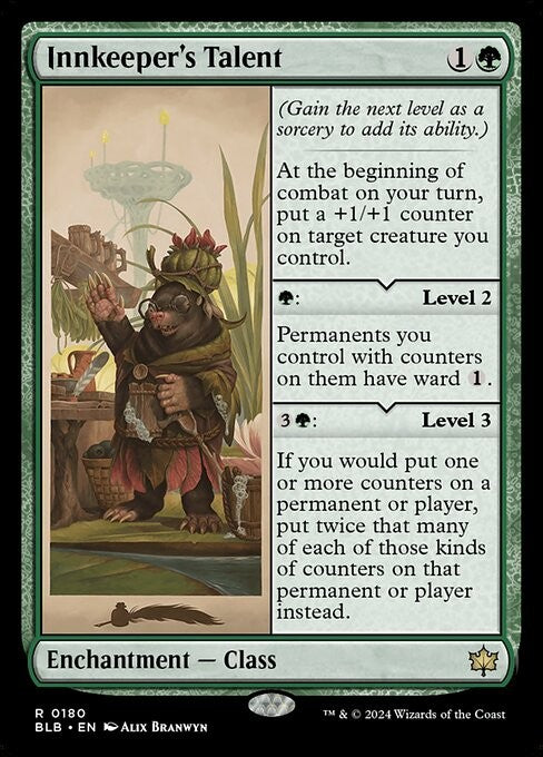 FOIL - Innkeeper's Talent - BLB - Near Mint MTG