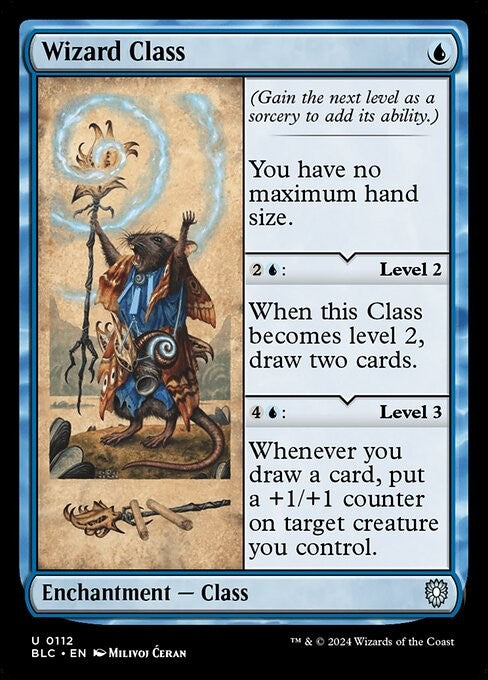 Wizard Class - BLC - Near Mint MTG