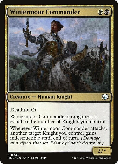 Wintermoor Commander - MOC - Near Mint MTG