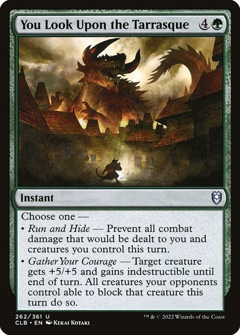 You Look Upon the Tarrasque - CLB - Near Mint MTG