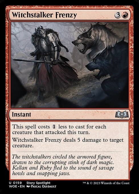 Witchstalker Frenzy - WOE - Near Mint MTG