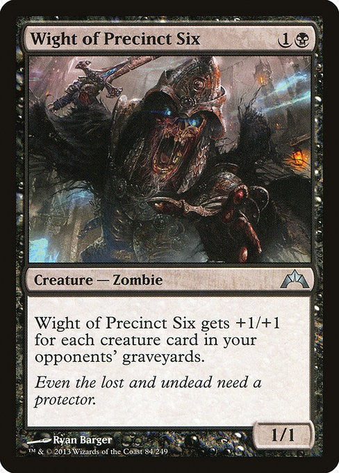 Wight of Precinct Six - GTC - Near Mint MTG