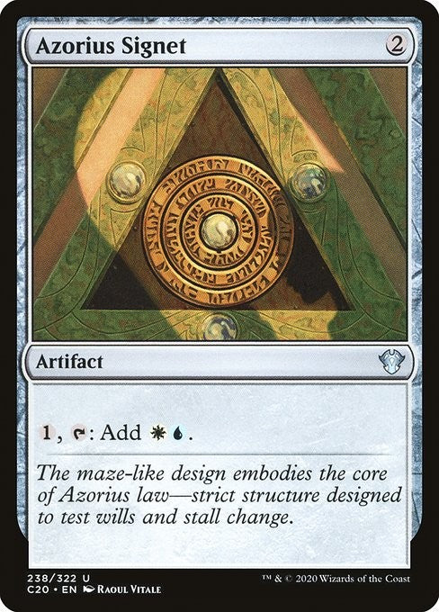Azorius Signet - C20 - Near Mint MTG