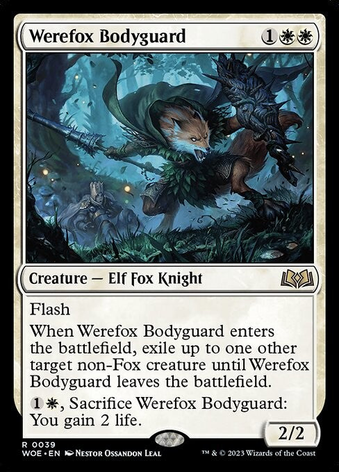 Werefox Bodyguard - WOE - Near Mint MTG