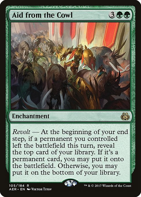 Aid from the Cowl - AER - Near Mint MTG