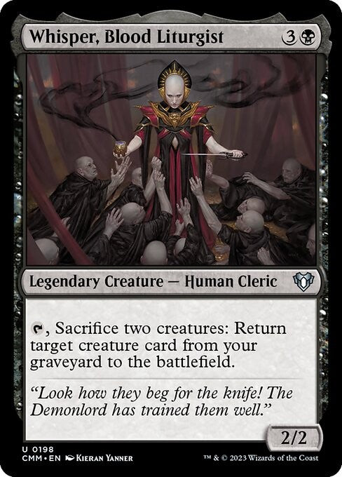 Whisper, Blood Liturgist - CMM - Near Mint MTG