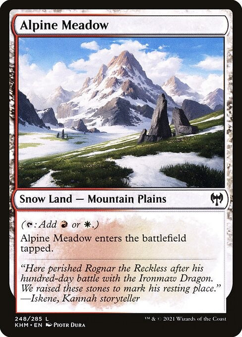 Alpine Meadow - KHM - Near Mint MTG