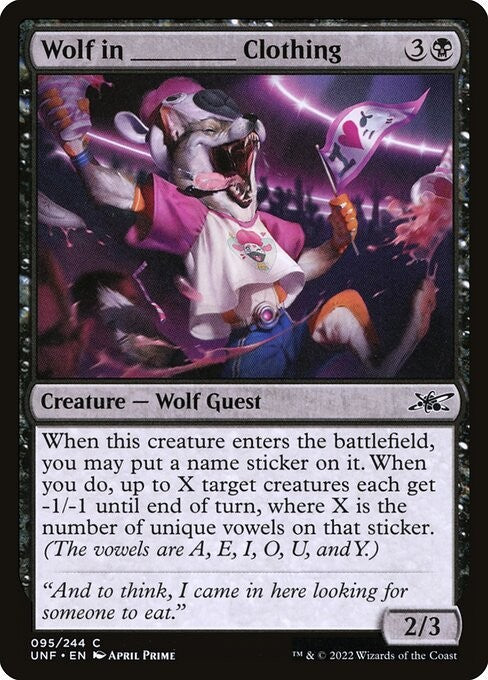 Wolf in _____ Clothing - UNF - Near Mint MTG