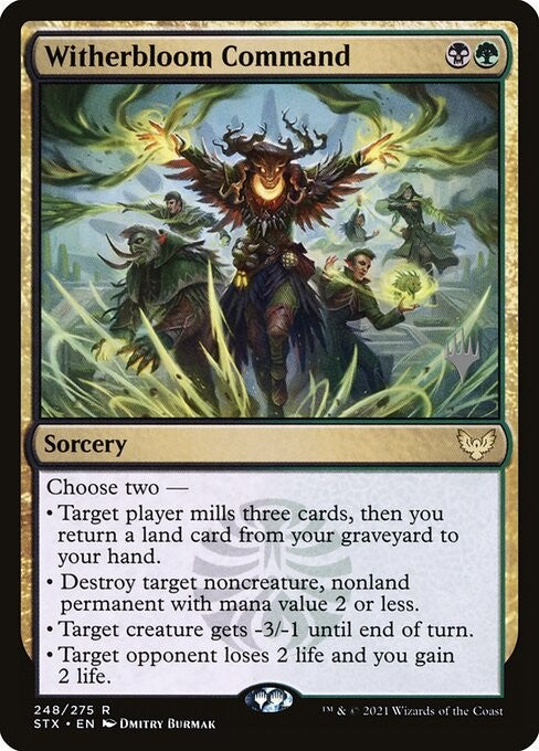 Witherbloom Command - PSTX - Near Mint MTG