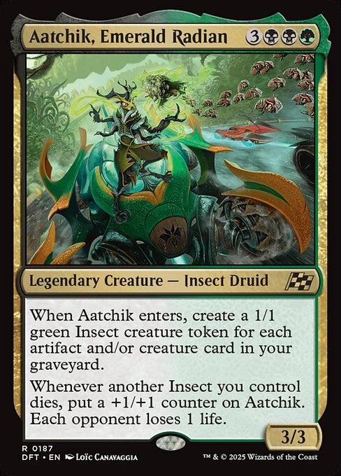Aatchik, Emerald Radian - DFT - Near Mint MTG