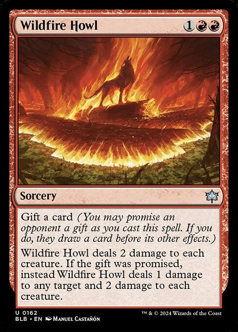 Wildfire Howl - BLB - Near Mint MTG