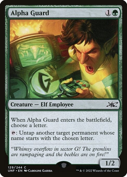 Alpha Guard - UNF - Near Mint MTG