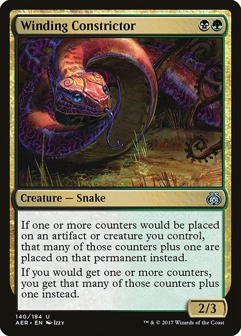 Winding Constrictor - AER - Near Mint MTG