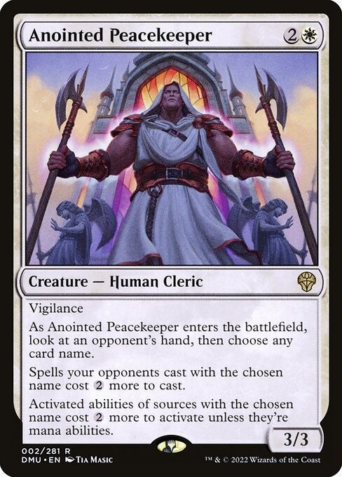 Anointed Peacekeeper - DMU - Near Mint MTG
