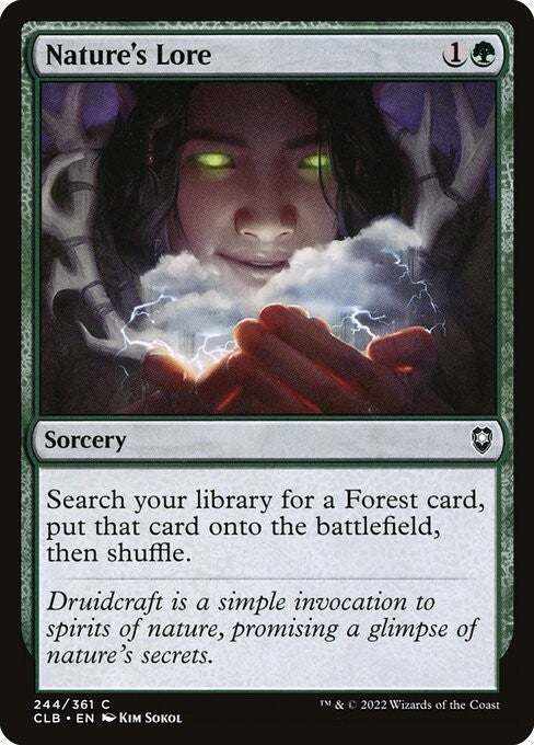 Nature's Lore - CLB - Near Mint MTG