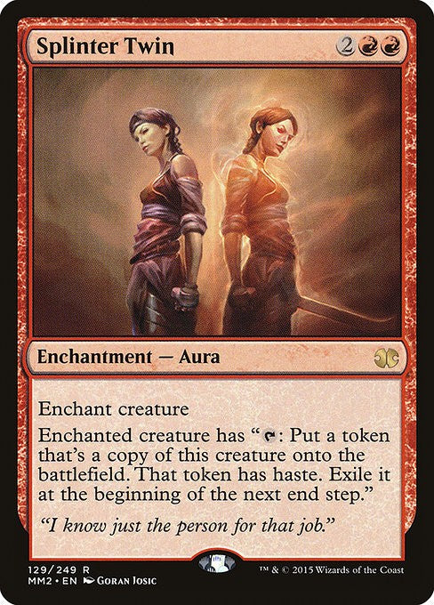 Splinter Twin - MM2 - Lightly Played MTG