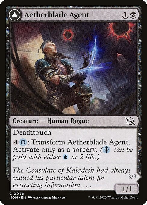 Aetherblade Agent // Gitaxian Mindstinger - MOM - Near Mint MTG