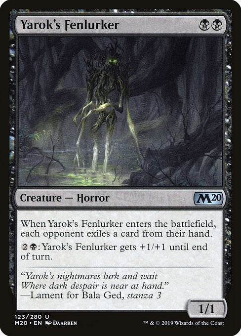 Yarok's Fenlurker - M20 - Near Mint MTG