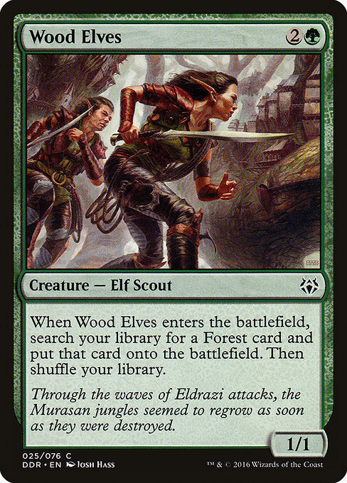 Wood Elves - DDR - Near Mint MTG