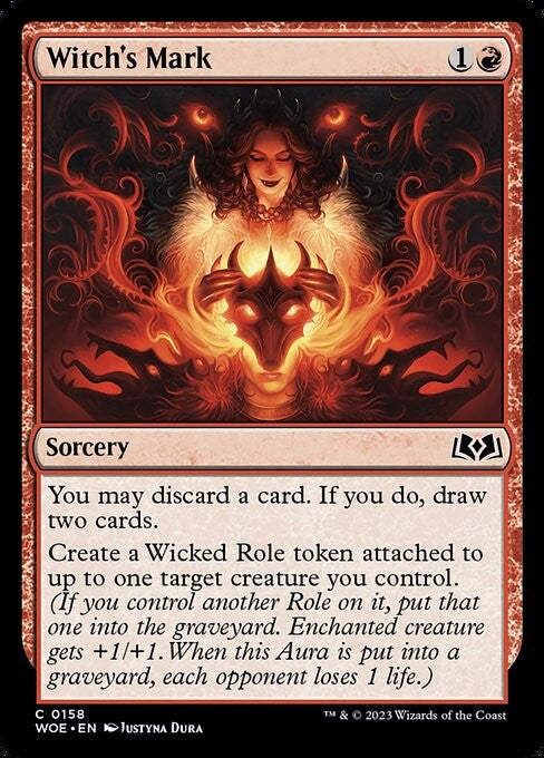 Witch's Mark - WOE - Near Mint MTG