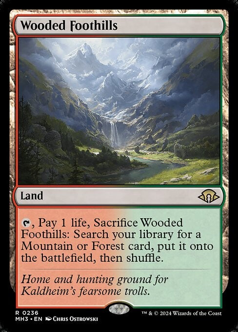 Wooded Foothills - MH3 - Near Mint MTG