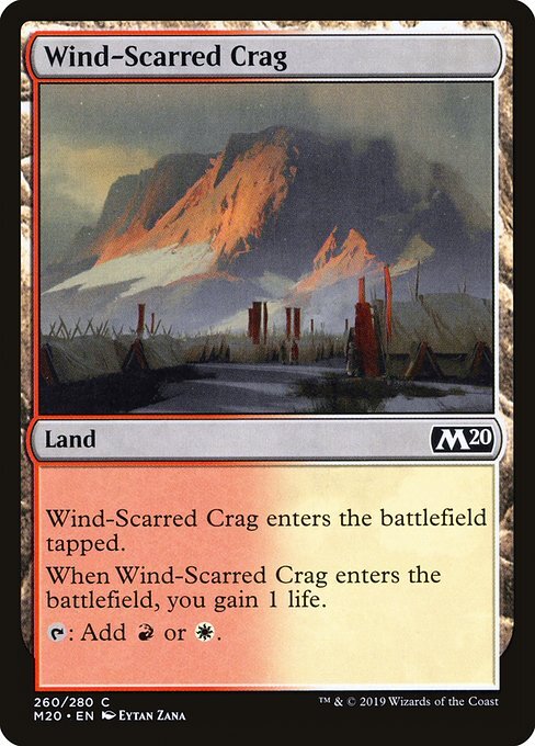 Wind-Scarred Crag - M20 - Near Mint MTG