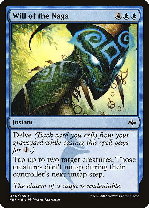 Will of the Naga - FRF - Near Mint MTG
