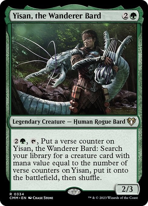 Yisan, the Wanderer Bard - CMM - Near Mint MTG