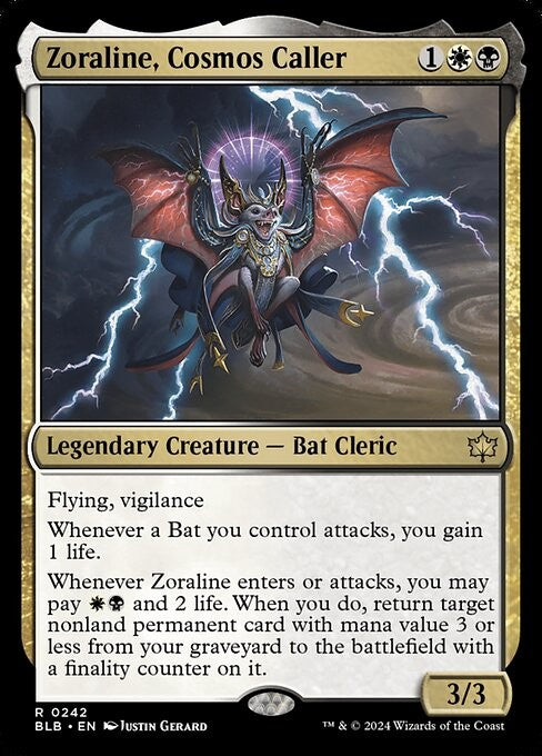 Zoraline, Cosmos Caller - BLB - Near Mint MTG
