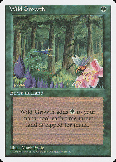 Wild Growth - 4ED - Near Mint MTG