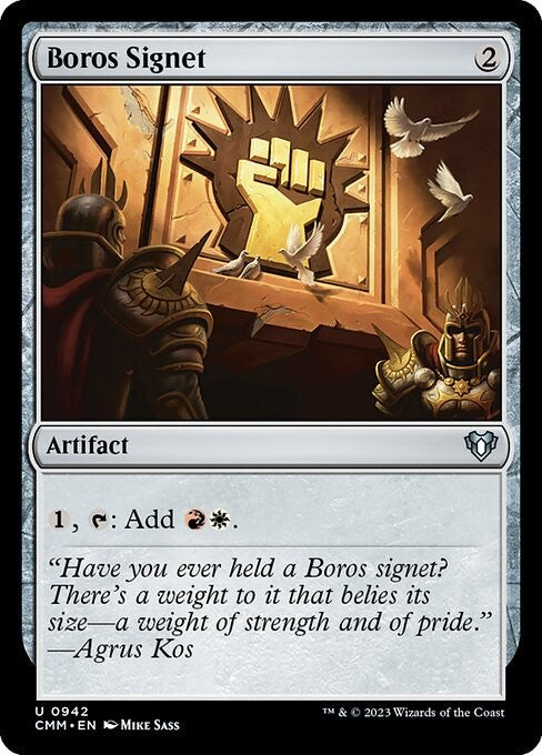 Boros Signet - CMM - Near Mint MTG