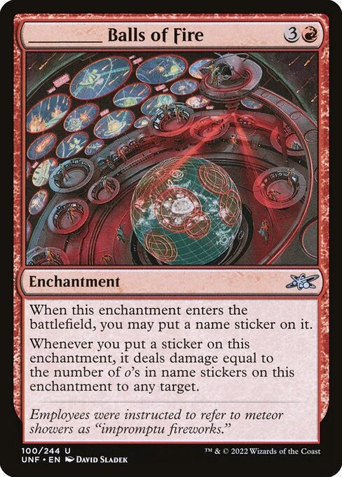 _____ Balls of Fire - UNF - Near Mint MTG