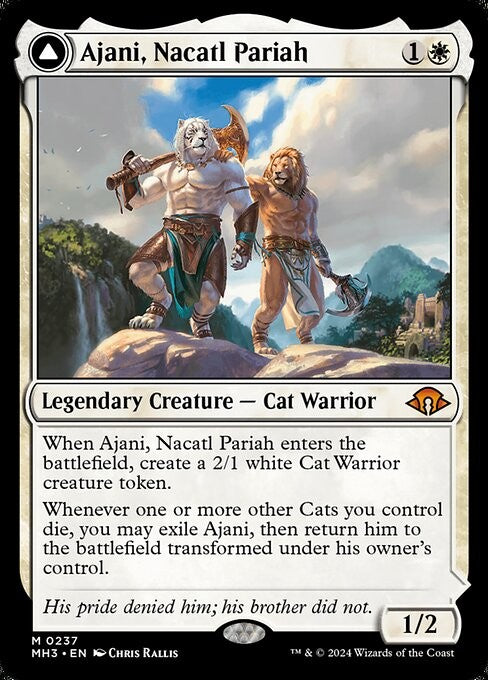 Ajani, Nacatl Pariah // Ajani, Nacatl Avenger - MH3 - Near Mint MTG