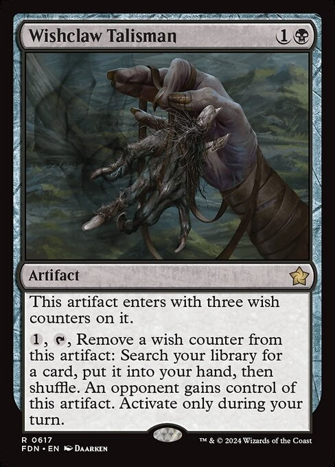 Wishclaw Talisman - FDN - Near Mint MTG
