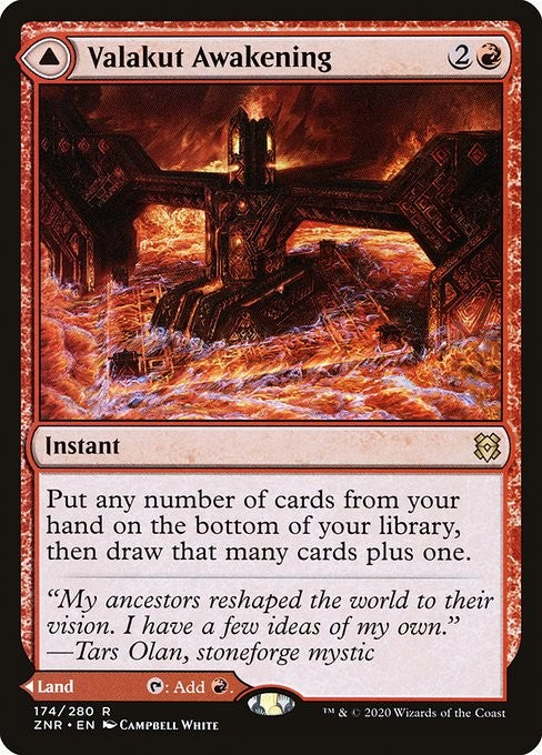 Valakut Awakening // Valakut Stoneforge - ZNR - Near Mint MTG
