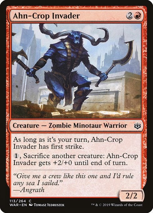 Ahn-Crop Invader - WAR - Near Mint MTG