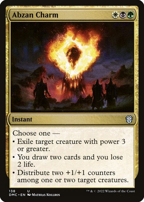 Abzan Charm - DMC - Near Mint MTG
