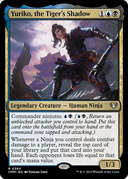 FOIL - Yuriko, the Tiger's Shadow - CMM - Near Mint MTG