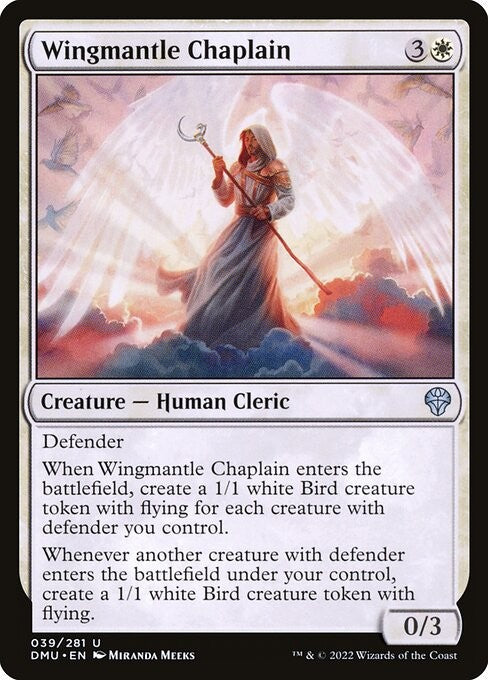 Wingmantle Chaplain - DMU - Near Mint MTG